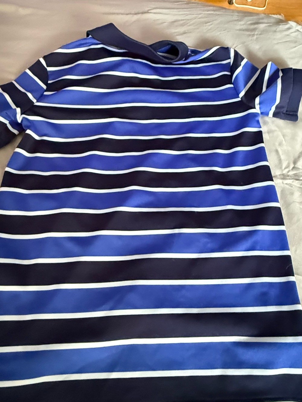 Polo by Ralph Lauren Navy, Royal Blue & White Striped Kids Polo